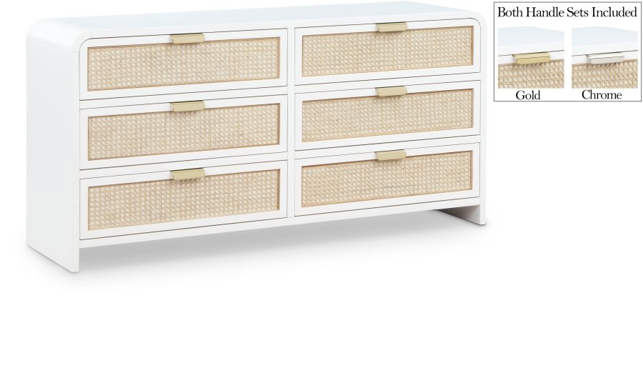 20739.jpg Sage Solid Wood And Natural Cane Wood Dresser - Image 1