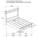 HAZLEWOOD 5-PIECE QUEEN BEDROOM SET VINEYARD OAK - Image 15