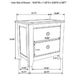 HAZLEWOOD 2-DRAWER NIGHTSTAND BEDSIDE TABLE VINEYARD OAK - Image 13