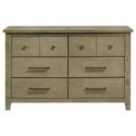 HAZLEWOOD 6-DRAWER BEDROOM DRESSER CABINET VINEYARD OAK - Image 3