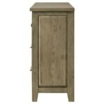 HAZLEWOOD 6-DRAWER BEDROOM DRESSER CABINET VINEYARD OAK - Image 5