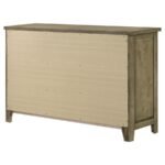 HAZLEWOOD 6-DRAWER BEDROOM DRESSER CABINET VINEYARD OAK - Image 8