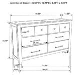 HAZLEWOOD 6-DRAWER BEDROOM DRESSER CABINET VINEYARD OAK - Image 13