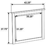 HAZLEWOOD DRESSER MIRROR VINEYARD OAK - Image 5