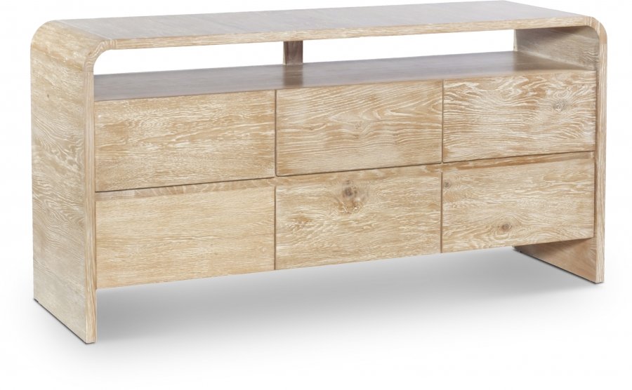 20775.jpg Cresthill Oak Wood Dresser - Image 1