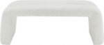 Arc Boucle Fabric Upholstered Bench - Image 3