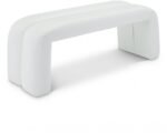 Arc Vegan Leather Upholstered Bench