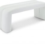 Arc Vegan Leather Upholstered Bench