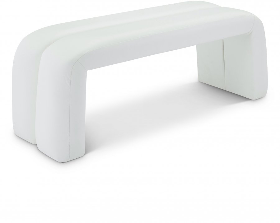 20780.jpg Arc Vegan Leather Upholstered Bench - Image 1