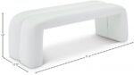 Arc Vegan Leather Upholstered Bench - Image 5