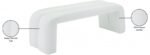 Arc Vegan Leather Upholstered Bench - Image 6