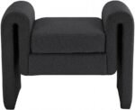 Stylus 31.5" Boucle Fabric Upholstered Bench - Image 3