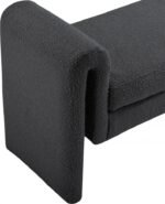 Stylus 31.5" Boucle Fabric Upholstered Bench - Image 5