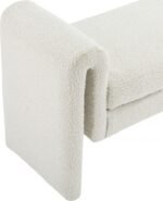 Stylus 31.5" Boucle Fabric Upholstered Bench - Image 5