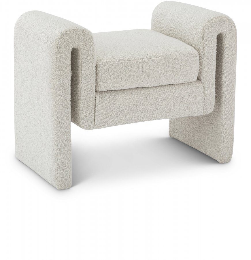 20782.jpg Stylus 31.5" Boucle Fabric Upholstered Bench - Image 1