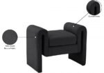 Stylus 31.5" Boucle Fabric Upholstered Bench - Image 7