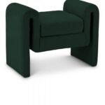 Stylus 31.5" Boucle Fabric Upholstered Bench