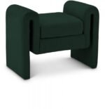 Stylus 31.5" Boucle Fabric Upholstered Bench