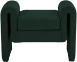 Stylus 31.5" Boucle Fabric Upholstered Bench - Image 3