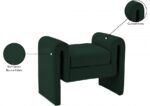 Stylus 31.5" Boucle Fabric Upholstered Bench - Image 7
