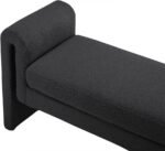 Stylus 51" Boucle Fabric Upholstered Bench - Image 5