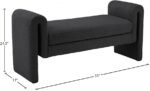 Stylus 51" Boucle Fabric Upholstered Bench - Image 6