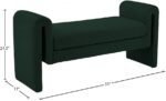 Stylus 51" Boucle Fabric Upholstered Bench - Image 6