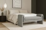 Stylus 51" Boucle Fabric Upholstered Bench - Image 2