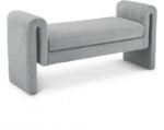 Stylus 51" Boucle Fabric Upholstered Bench