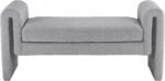 Stylus 51" Boucle Fabric Upholstered Bench - Image 3