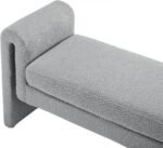 Stylus 51" Boucle Fabric Upholstered Bench - Image 5
