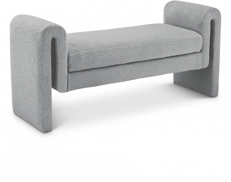 20788.jpg Stylus 51" Boucle Fabric Upholstered Bench - Image 1