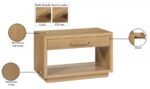 Avery Solid Wood And Ash Veneer Nightstand - Image 11