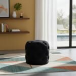 Harper Velvet Upholstered Stool - Image 2