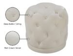 Harper Velvet Upholstered Stool - Image 4