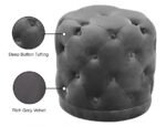 Harper Velvet Upholstered Stool - Image 4