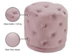 Harper Velvet Upholstered Stool - Image 4