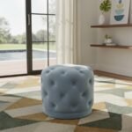 Harper Velvet Upholstered Stool - Image 2