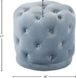 Harper Velvet Upholstered Stool - Image 3