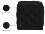 Stella Velvet Upholstered Stool - Image 4