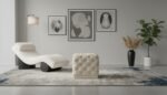 Stella Velvet Upholstered Stool - Image 2