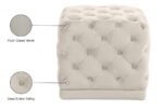 Stella Velvet Upholstered Stool - Image 4