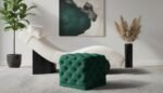 Stella Velvet Upholstered Stool - Image 2