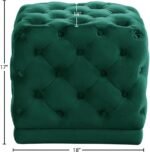Stella Velvet Upholstered Stool - Image 3