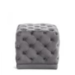 Stella Velvet Upholstered Stool