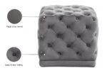 Stella Velvet Upholstered Stool - Image 4