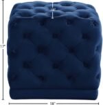 Stella Velvet Upholstered Stool - Image 3