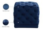 Stella Velvet Upholstered Stool - Image 4
