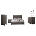 WATSON FIVE-PIECE QUEEN BEDROOM SET GREY OAK - Image 2