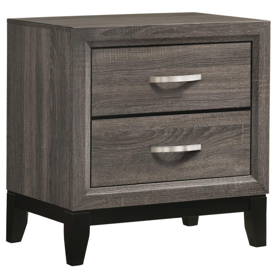 212422_02x900.jpg WATSON 2-DRAWER NIGHTSTAND GREY OAK - Image 1